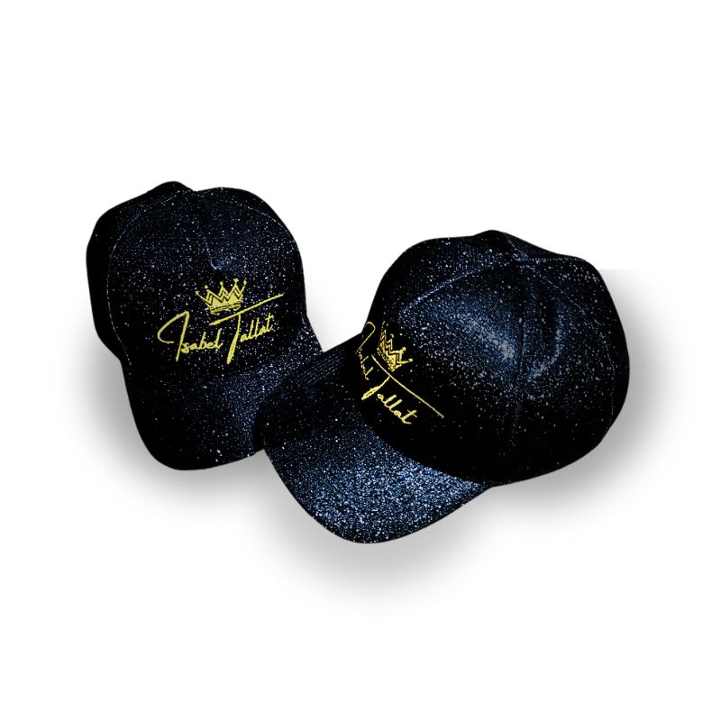 Boné Supercap Black Glitter Premium Assinatura Isabel Tallat