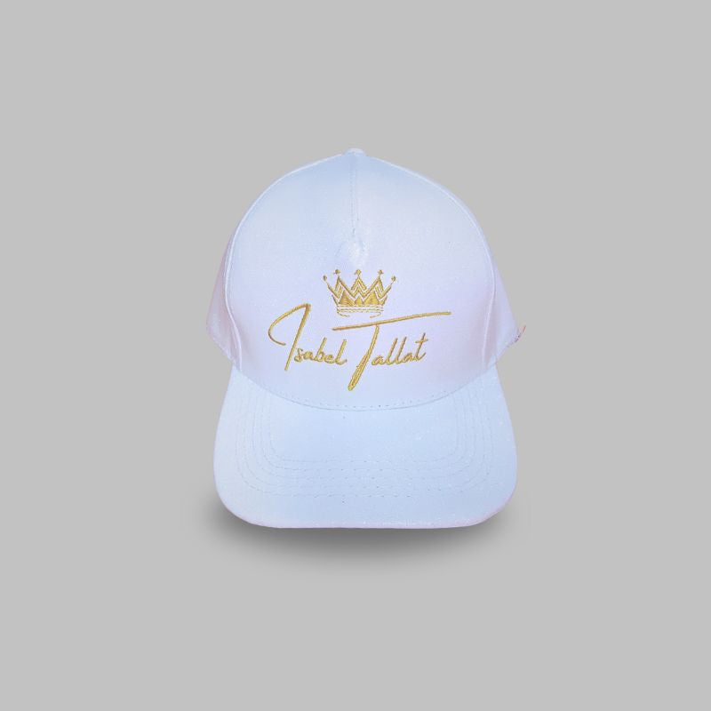 Boné White Glitter Supercap Premium Personalizado Isabel Tallat