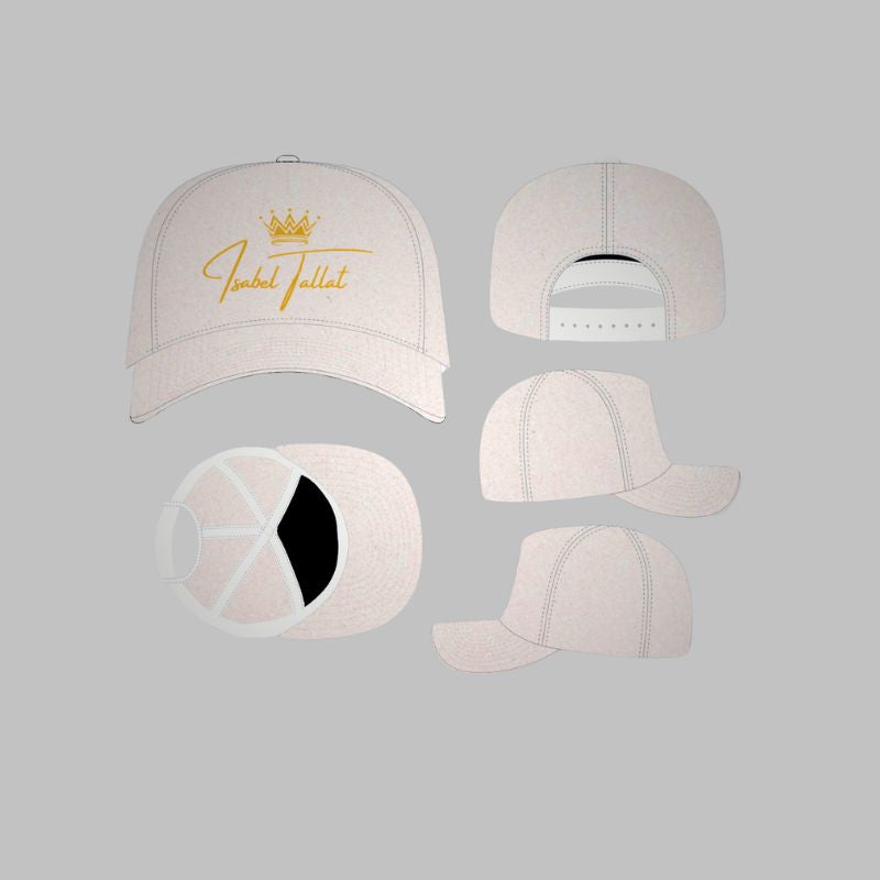 Boné White Glitter Supercap Premium Personalizado Isabel Tallat