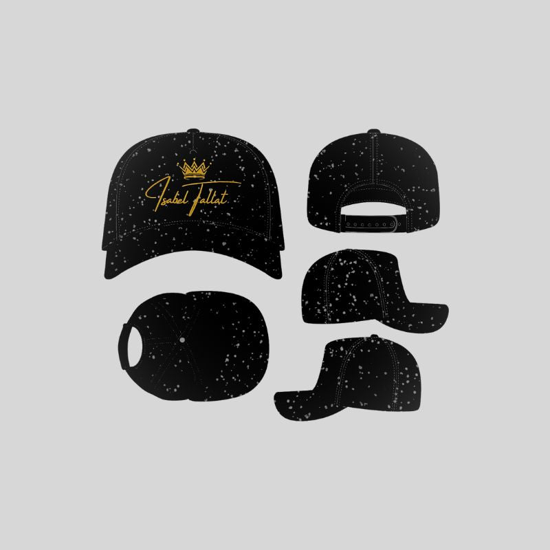 Boné Supercap Black Glitter Premium Assinatura Isabel Tallat