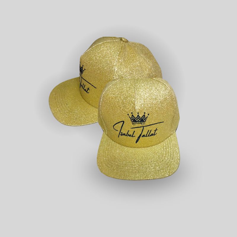Boné Gold Glitter Personalizado Assinatura Isabel Tallat
