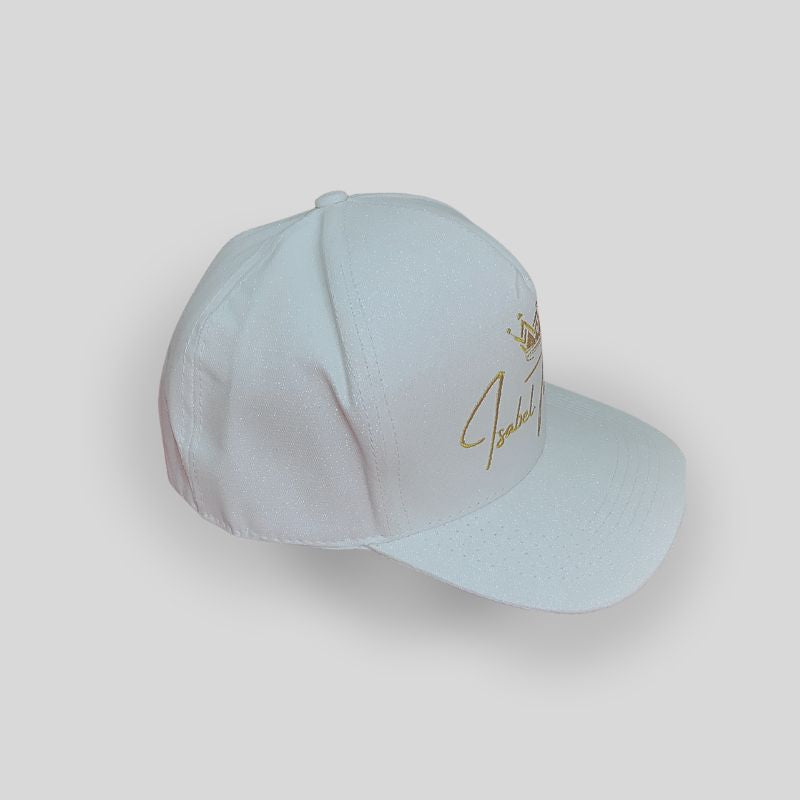 Boné White Glitter Supercap Premium Personalizado Isabel Tallat