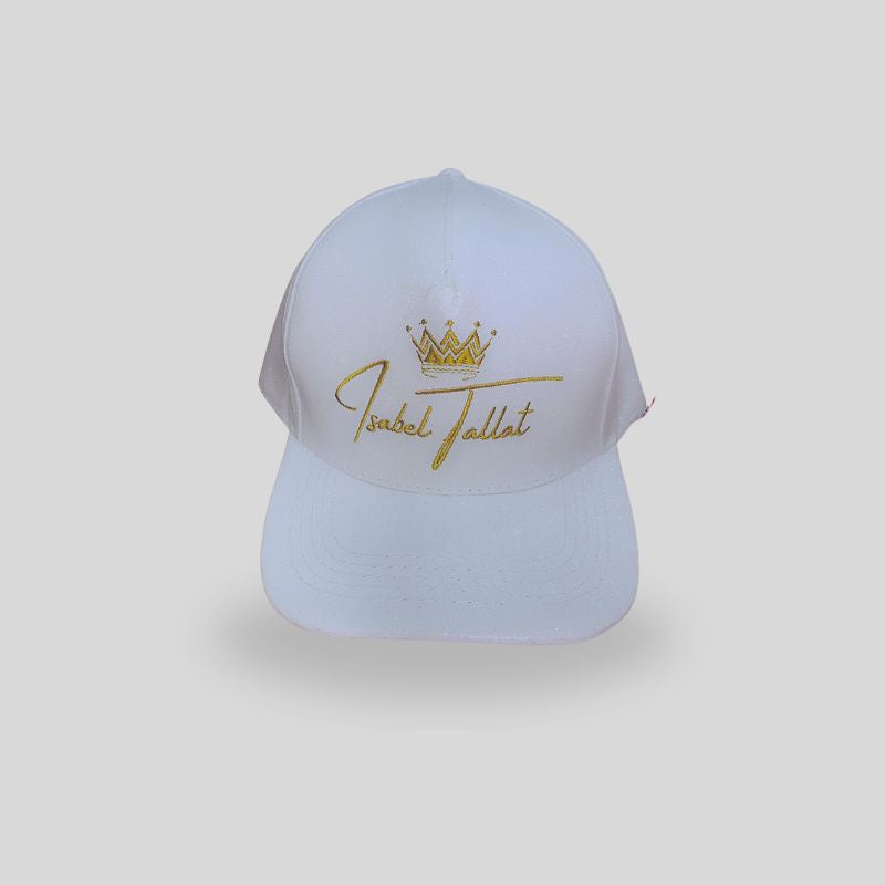 Boné White Glitter Supercap Premium Personalizado Isabel Tallat