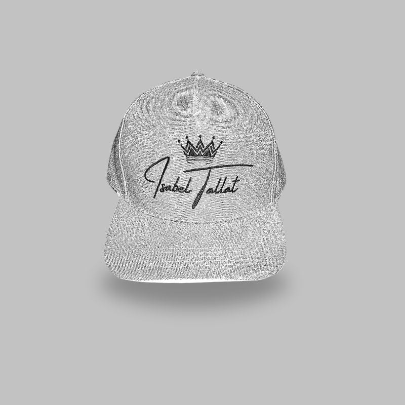 Boné Prata Supercap Premium Glitter Personalizado Isabel Tallat